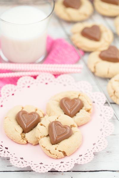 Sweetheart Peanut Butter Cookies.