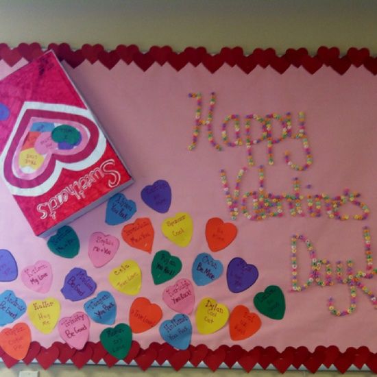 Sweethearts Bulletin Board Idea For Valentine’s Day.