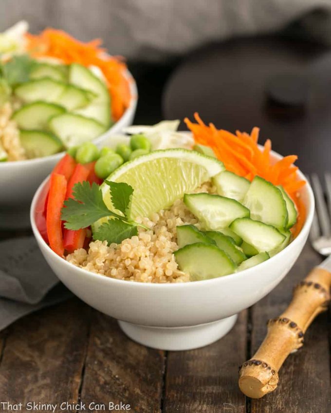 Thai Vegetable Quinoa Bowl from That Skinny Chick Can Bake