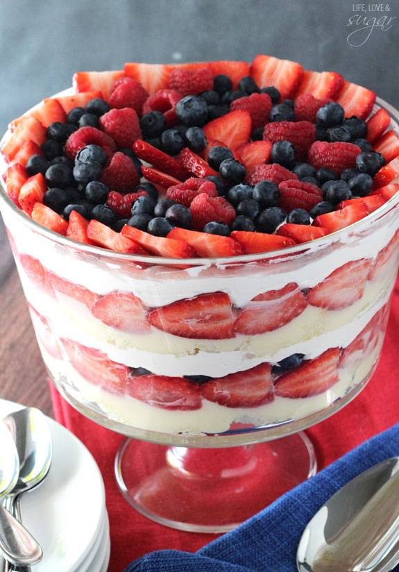 Triple Berry Trifle from Life Love and Sugar