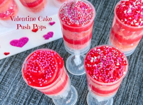 Valentine Cake Push-Pops from Thrifty Jinxy