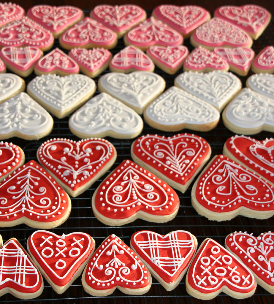 Valentine Heart Cookies from Cake Cupcakes and Cookies.