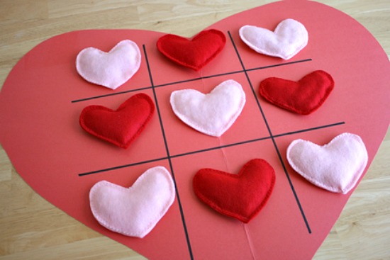 Valentine Tic-Tac-Toe Game from make and takes