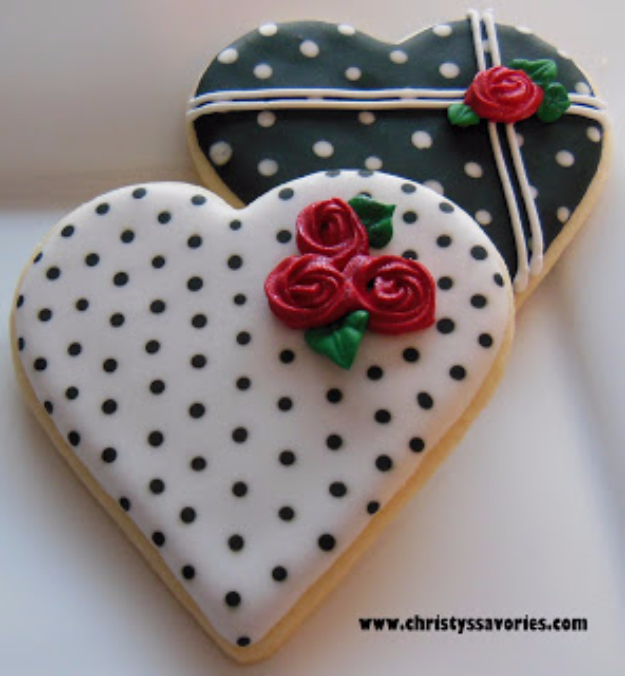 Valentine’s Day Heart Cookies.
