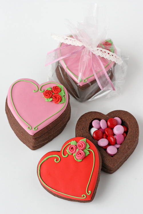 Valentine’s Heart Cookie Boxes from Glorious Treats