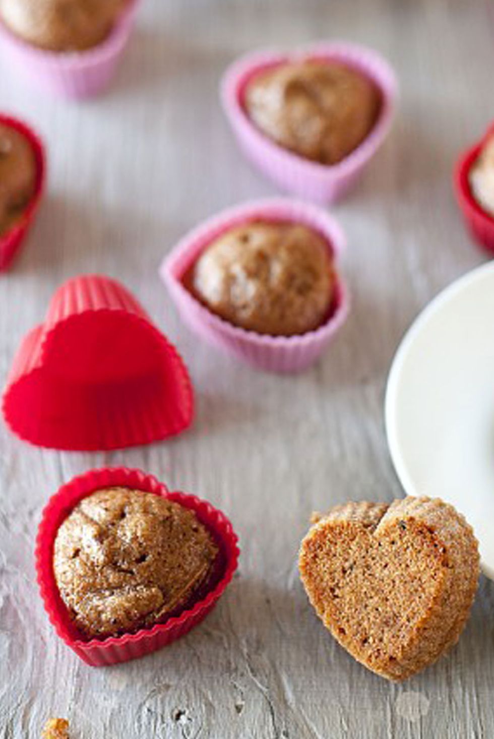 Whole Wheat Cranberry Applesauce Muffins.