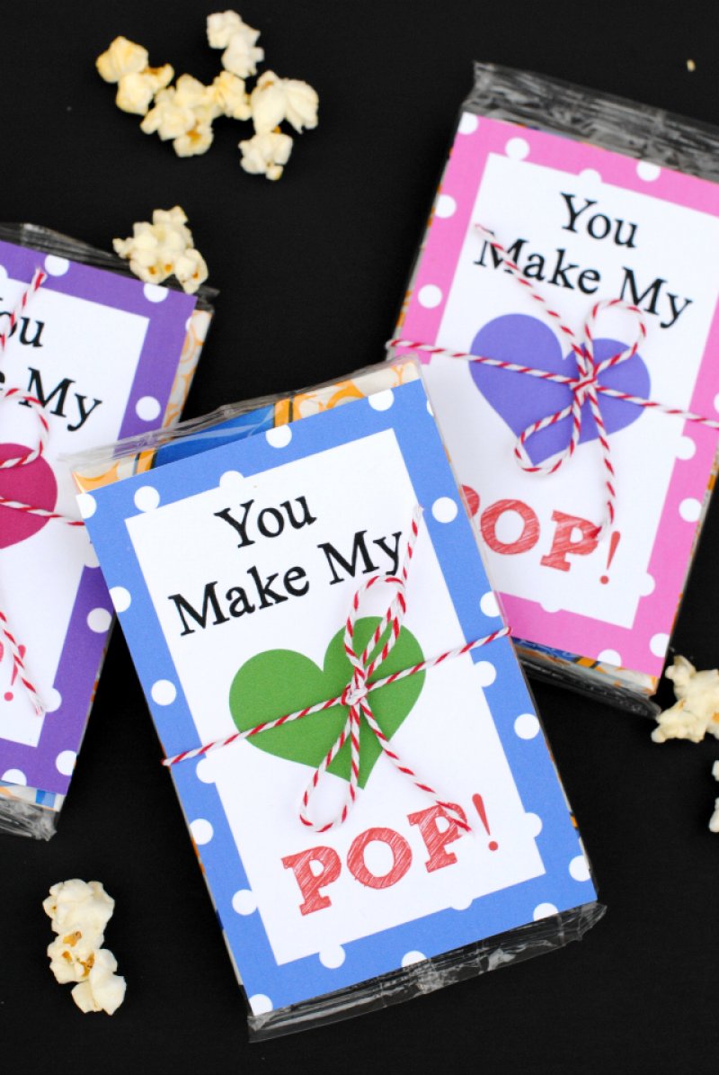You make my heart pop! Valentines Day Idea by Crazy Little Projects