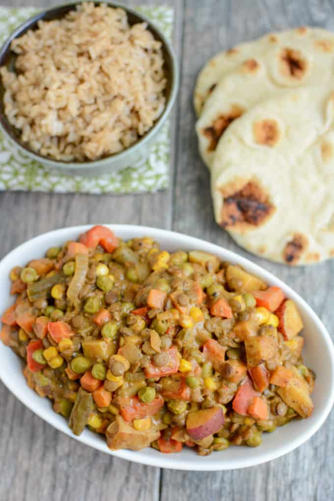 lentil and vegetable curry