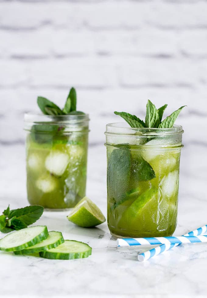 Cucumber Matcha Cocktail by Recipes From A Pantry