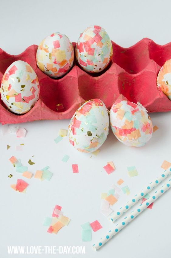 DIY Confetti eggs from Love the Day
