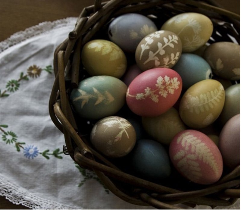 DIY Patterned Easter Eggs.