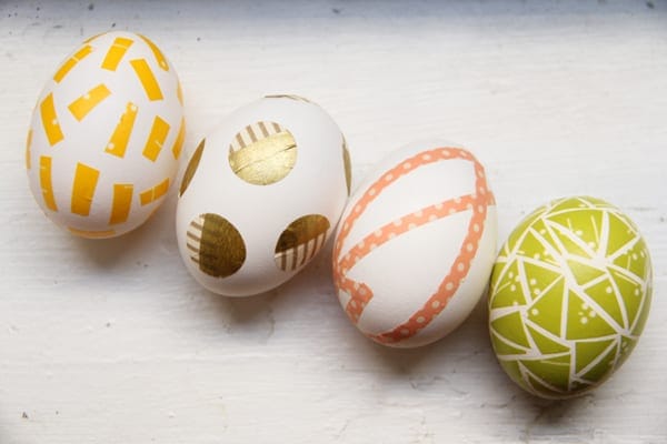 DIY Washi Tape Easter Eggs.