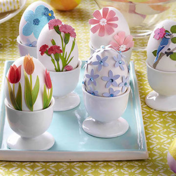 Flower Easter Eggs.