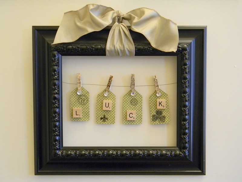 Framed St Patrick’s Day LUCK Tags by Organize and Decorate Everything
