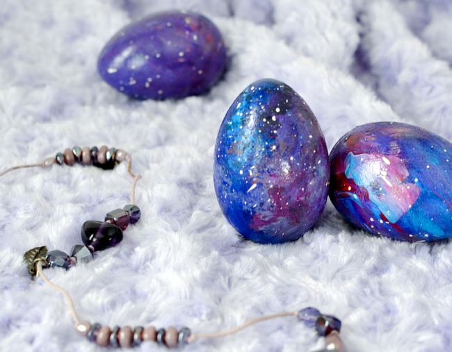Galaxy inspired Easter Eggs via Adventure in a Box