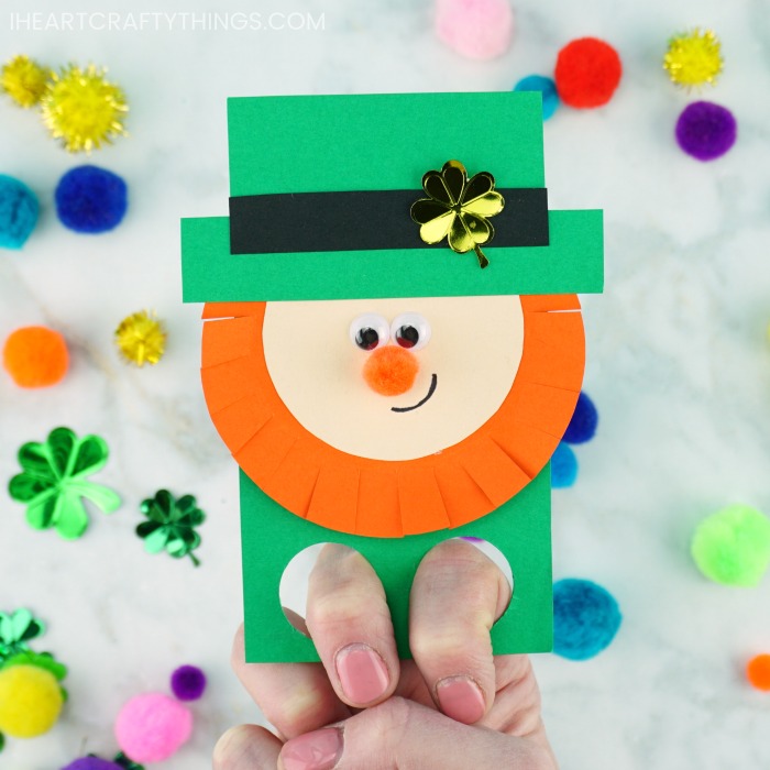 Leprechaun Finger Puppets By I Heart Crafty Things