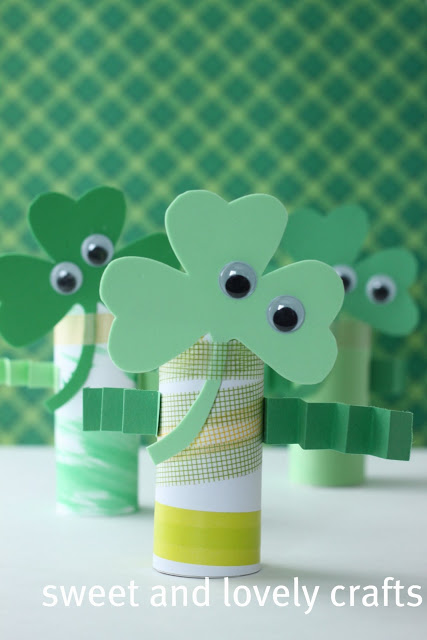 Make Wee Little Shamrock Men By Sweet and lovely crafts