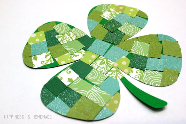 Mosaic Paper Shamrocks By Happiness Is Homemade