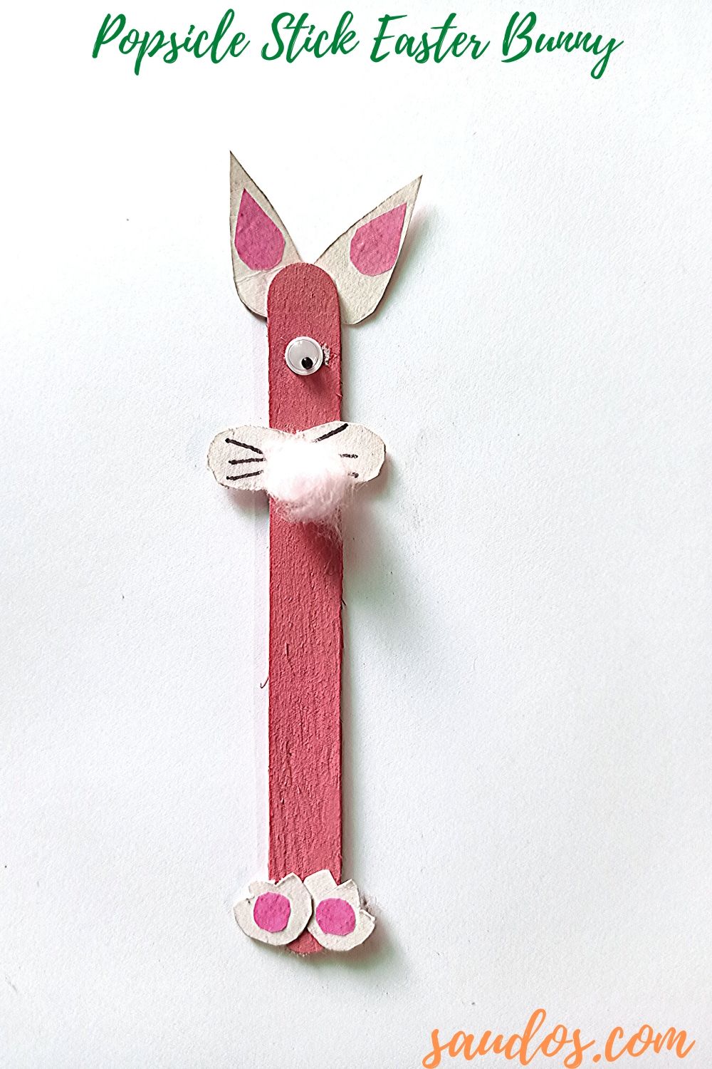 Popsicle Stick Easter Bunny