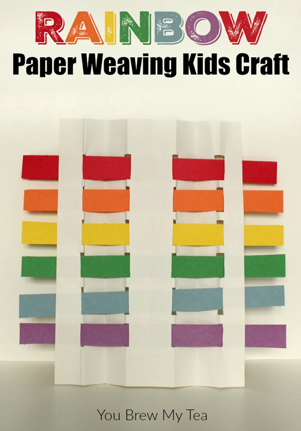 Rainbow Paper Weaving Kids Craft from You Brew My Tea