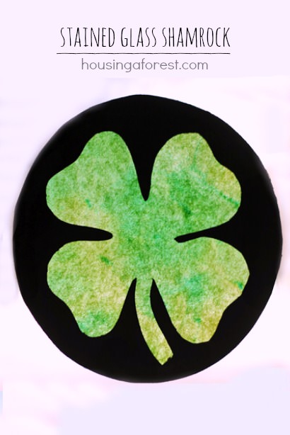 Stained Glass Shamrock from Housing a Forest