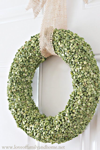 split pea wreath