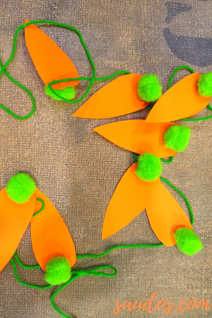 Carrot Garland to Celebrate Easter