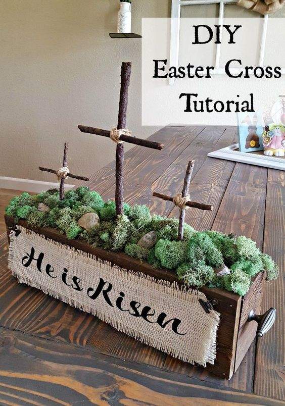 DIY Easter Cross.