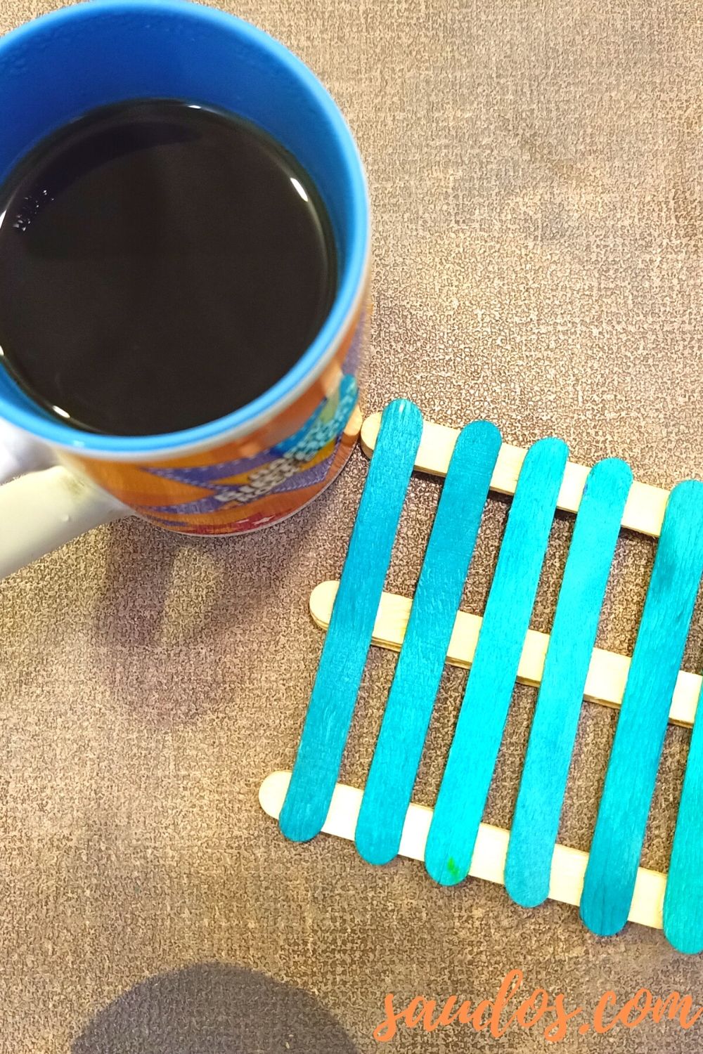 DIY Popsicle Coaster Craft