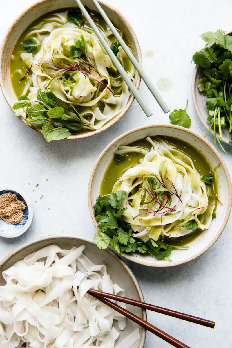 Easy Green Curry Noodles from Healthy Nibbles and Bits