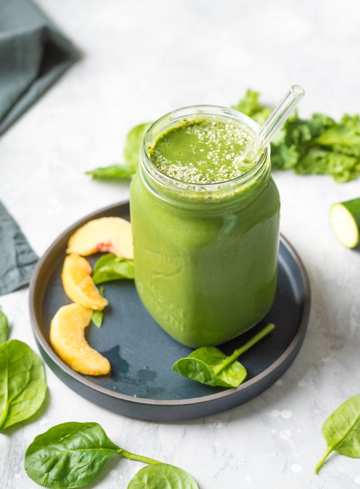 GREEN MONSTER SMOOTHIE BY RUNNING ON REAL FOOD