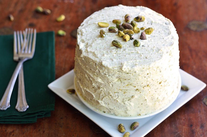 Maple Pistachio Layer Cake By Plated with Style