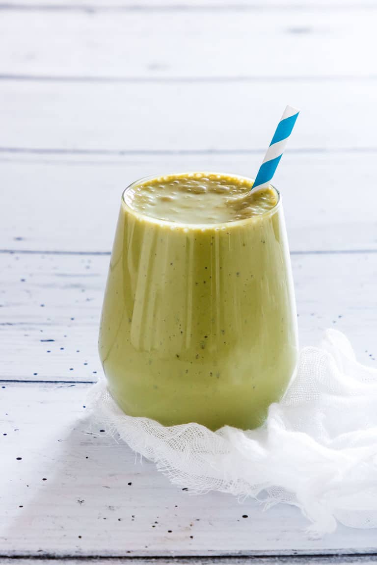 PEACH MATCHA SMOOTHIE BY RECIPES FROM A PANTRY