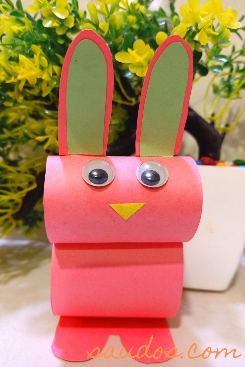 Paper Bunny Craft is the perfect Easter or Spring craft for Kids.