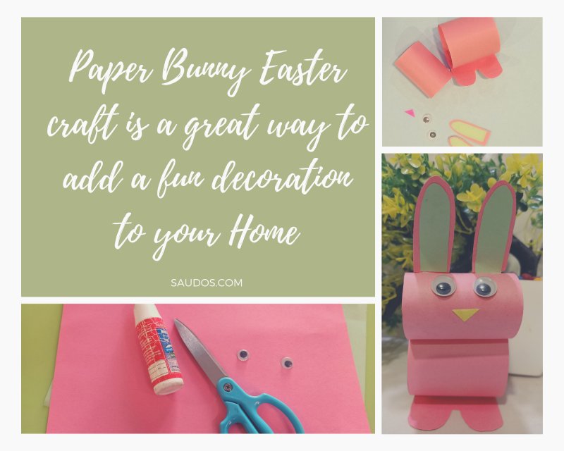 Paper Bunny Easter craft is a great way to add a fun decoration to your Home