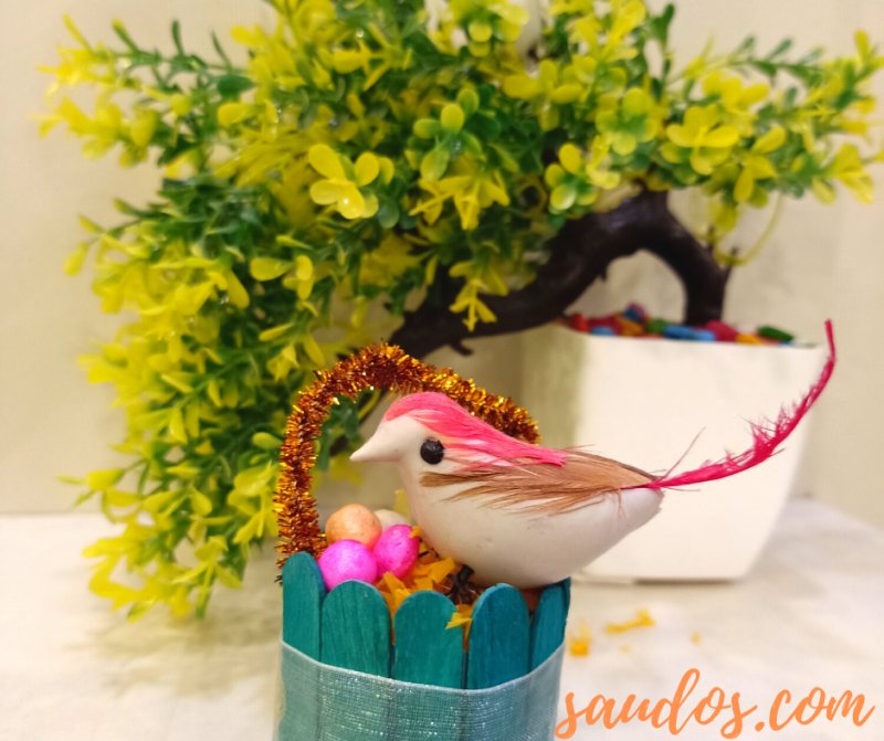 Popsicle Stick Bird's Nest Crafts for Kids