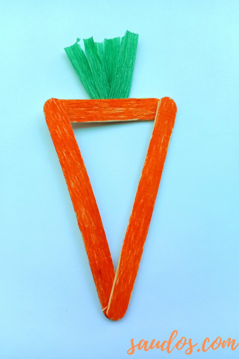 Popsicle Stick Carrot