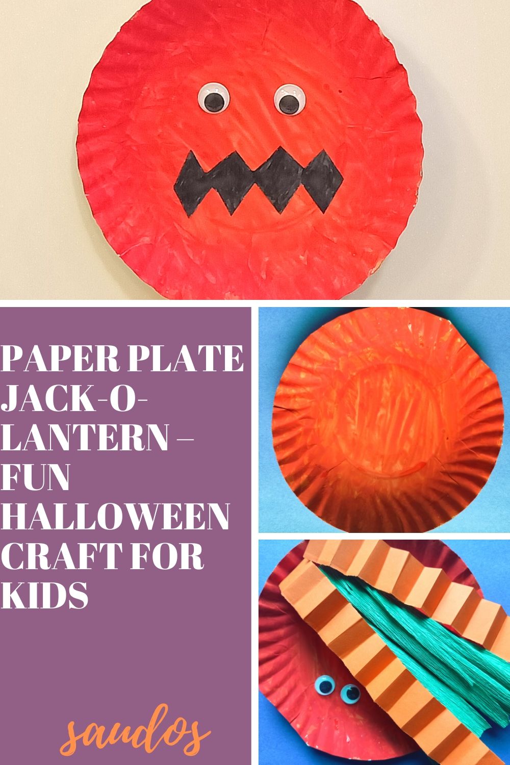 Paper Plate Jack-O-Lantern – Fun Halloween Craft for Kids