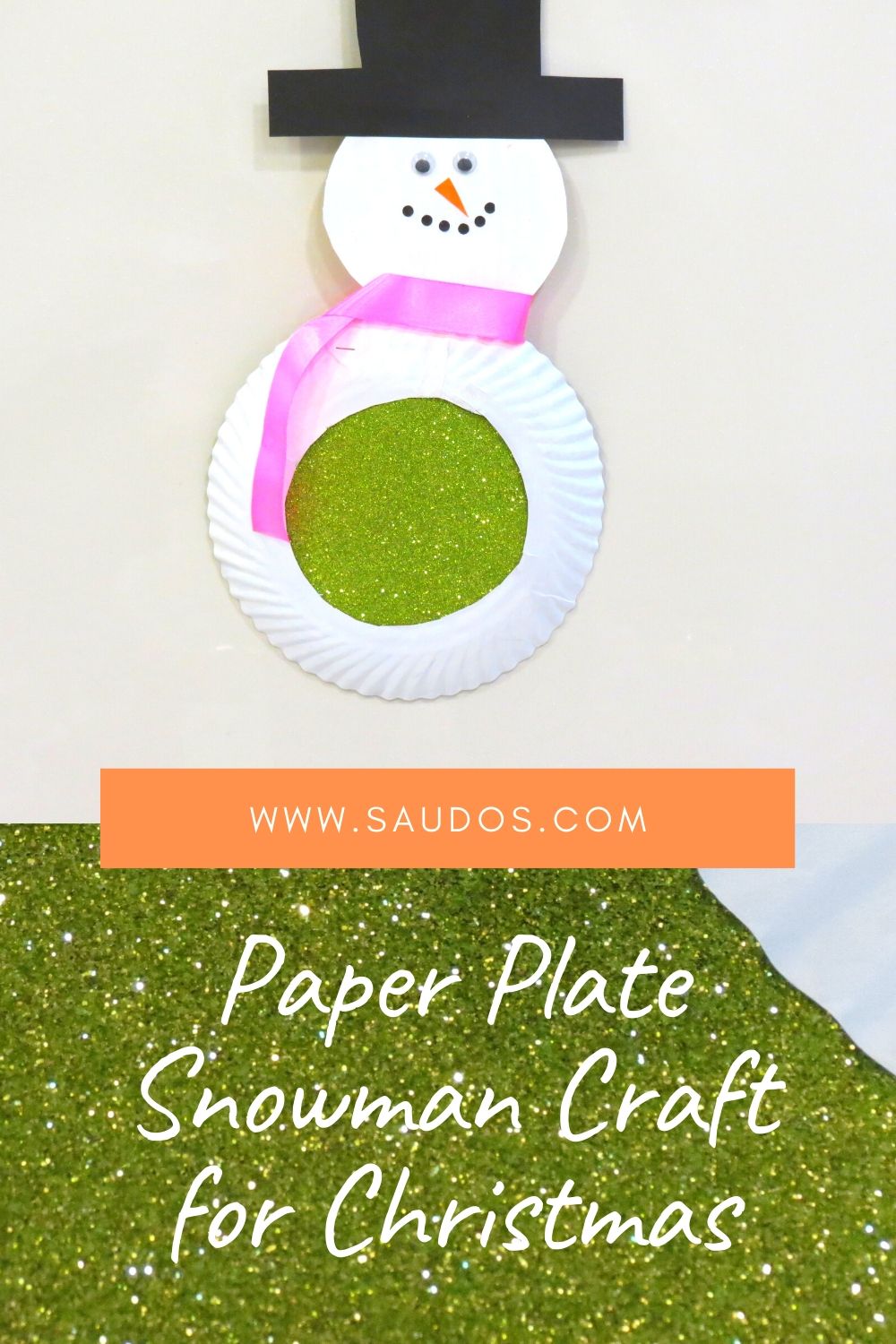 Paper Plate Snowman Craft for Christmas