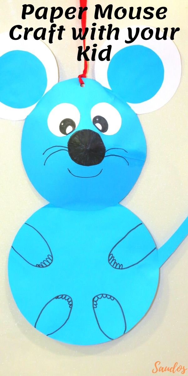 Easy Paper Mouse Craft with your Kid