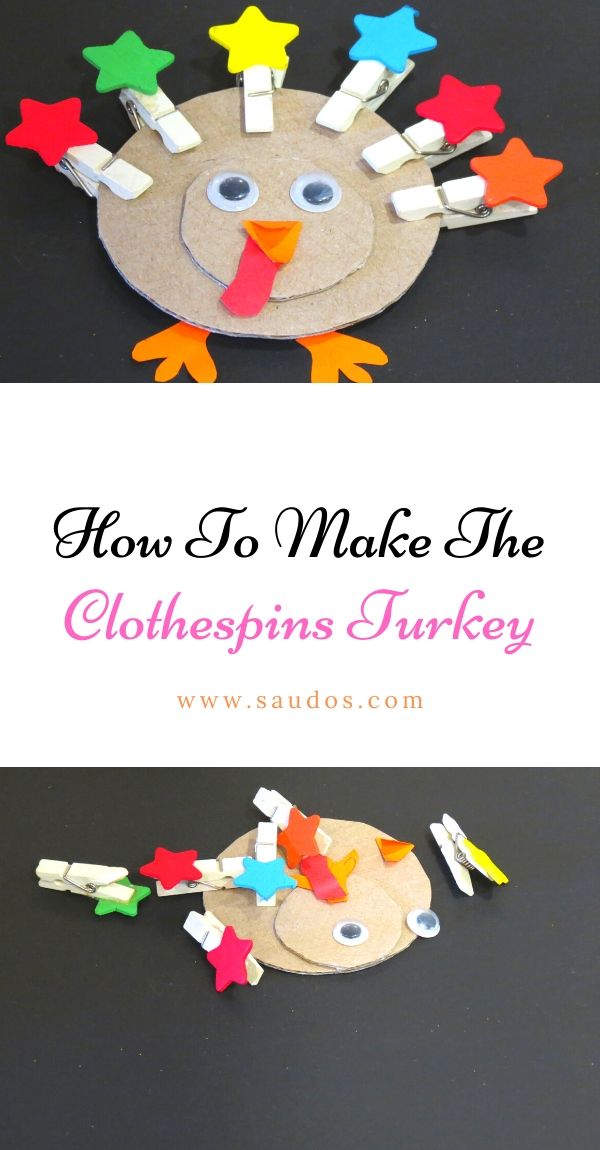 How To Make The Clothespins Turkey