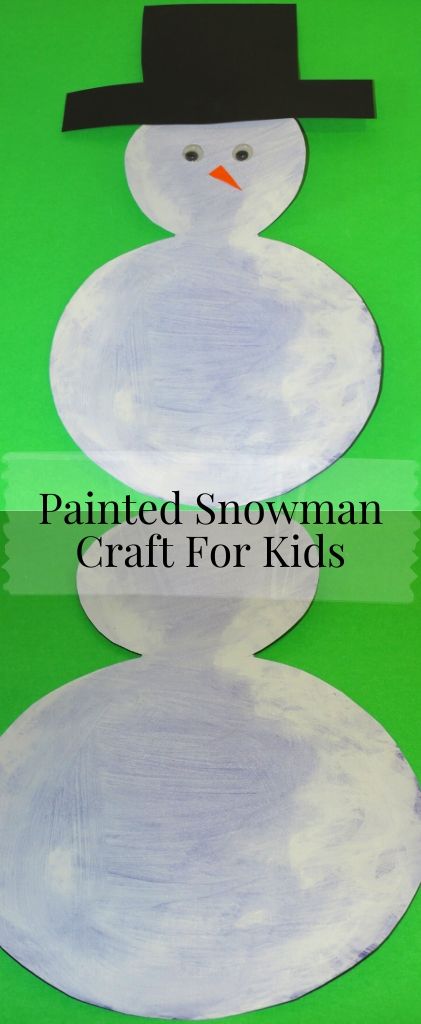Painted Snowman Craft For Kids